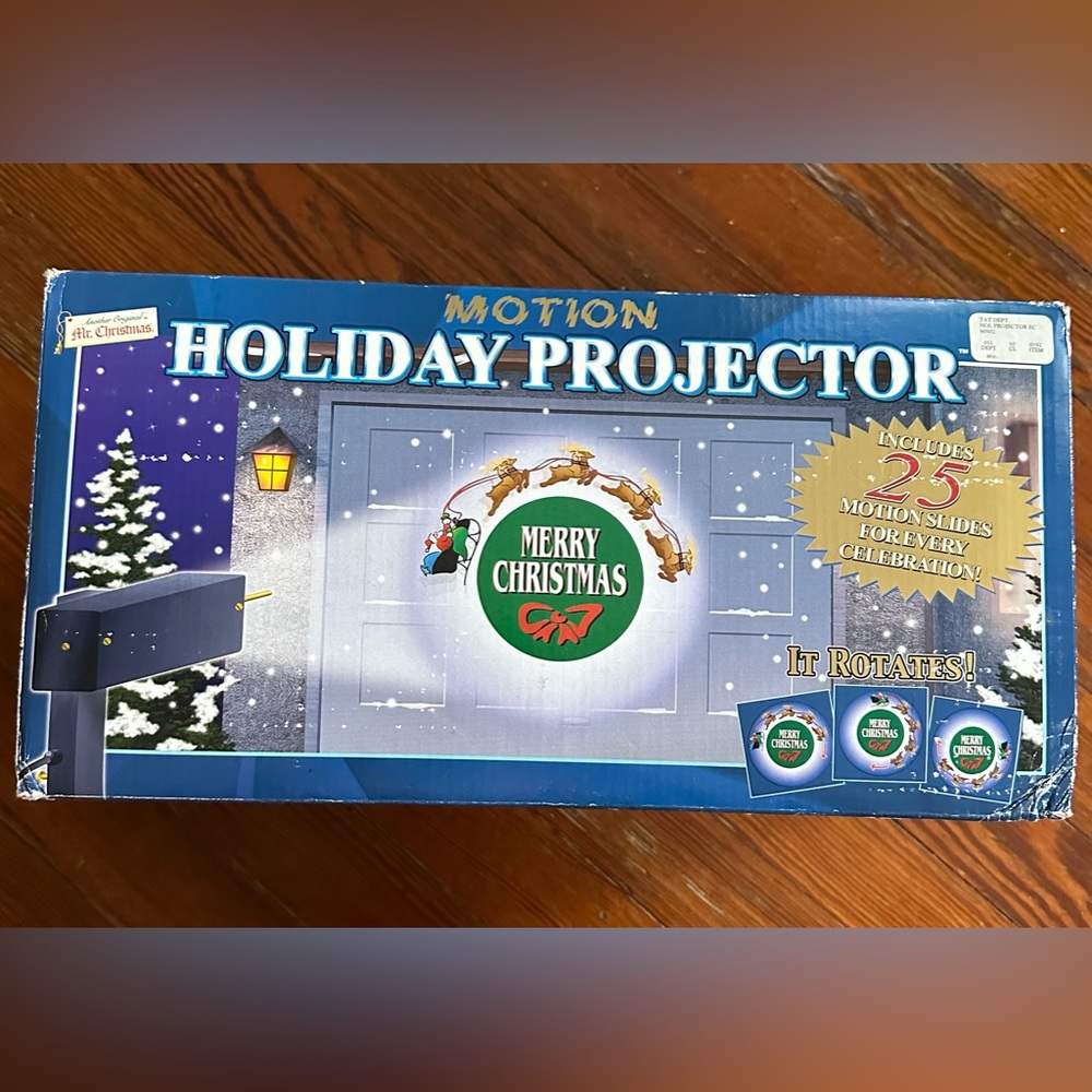 Vintage Holiday Projector (25 slides)
